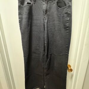 Old Navy High-Rise Wide Leg Jeans - Dark Gray